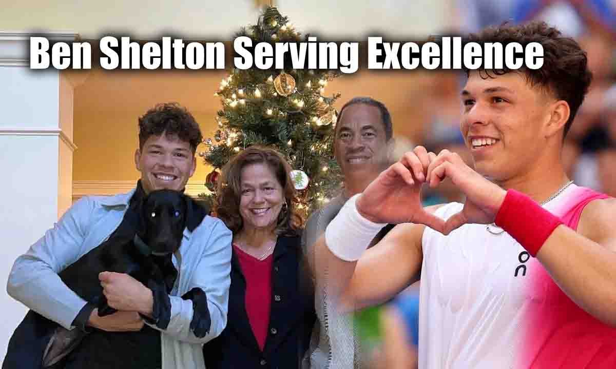 Ben Shelton Tennis Player Serving Excellence on the Court