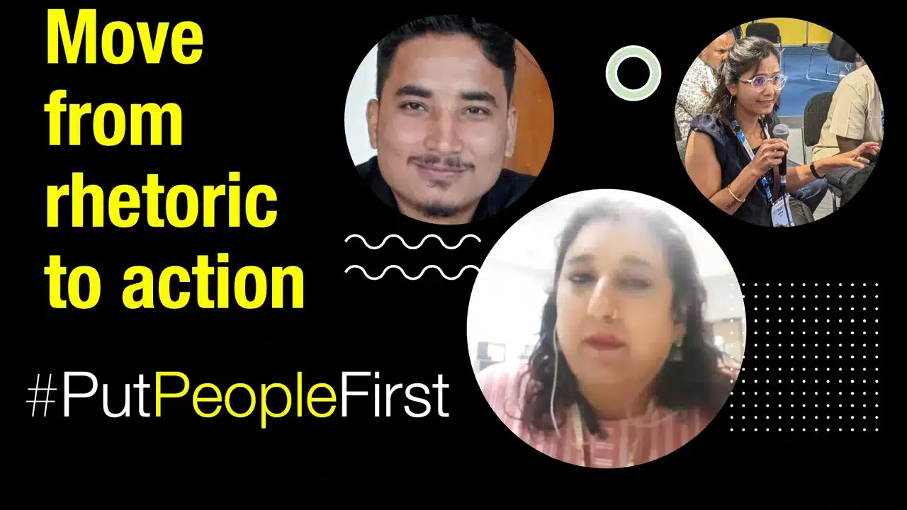 Move from rhetoric to action on #PutPeopleFirst