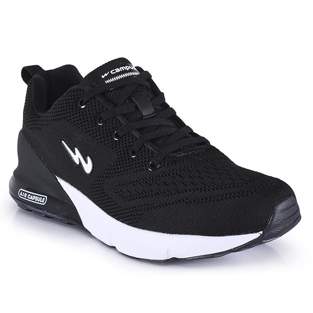 Campus North Plus Sports Running Walking Gym Shoes for Men | Comfortable Shoes for Men with Vamp Upper for Airflow | Stylish Lace-Up Closure | Men's Shoes with Air Capsule Unit 