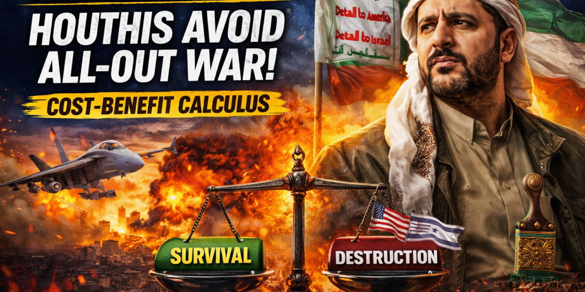 Survival First Houthis’ Cost-Benefit Calculus Avoids All-Out War with U.S. and Israel