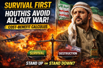 Survival First Houthis’ Cost-Benefit Calculus Avoids All-Out War with U.S. and Israel